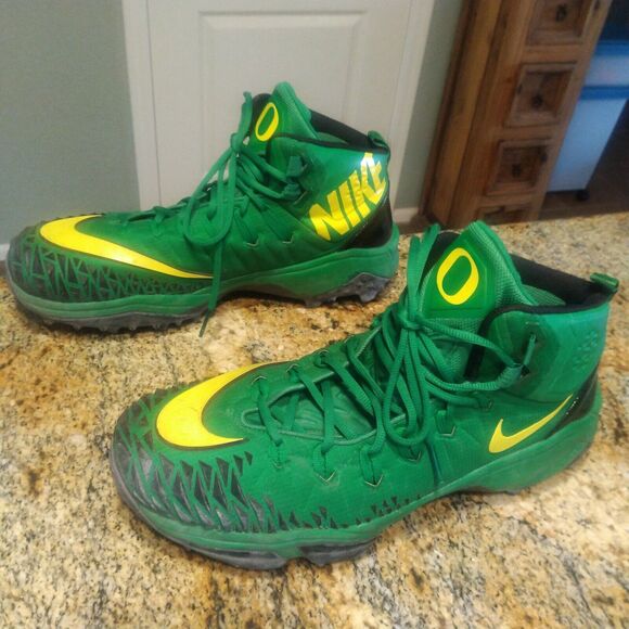 PROMO Oregon Ducks Nike Force Savage Shark Men's Rubber Football Cleats US 15 - Picture 4 of 12